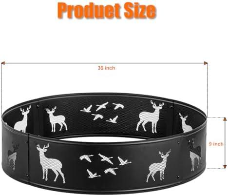 Gathering Around Our 36-Inch Deer &​ Bird Fire Ring: A Review