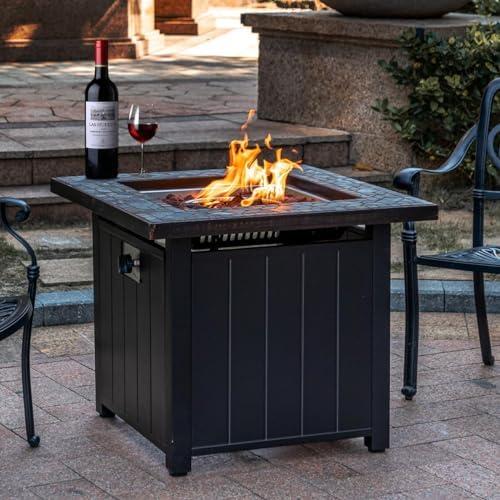 Cozy Nights‌ Ahead: Our ⁤Review of the⁣ 28-Inch Slate Fire Pit