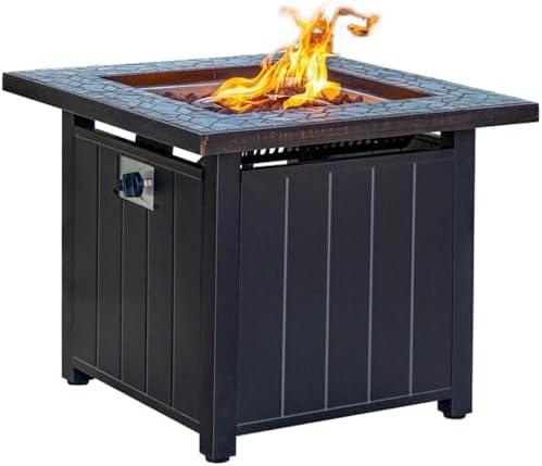 Cozy Nights Ahead: Our Review of the ​28-Inch Slate Fire ‌Pit